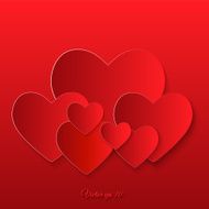 Origami vector heart