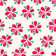 cute watercolor pink flowers