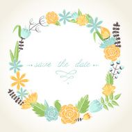 Elegant floral congratulation card N3