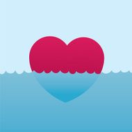 Heart Floating Water