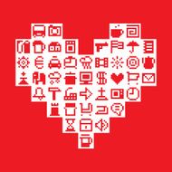 Pixel Heart N13