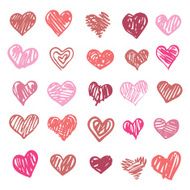 Love Heart illustration isolated N4