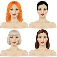 Set of women&rsquo;s faces N2