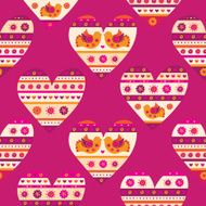 Seamless pattern Valentine&#039;s Day Wedding Vector N2