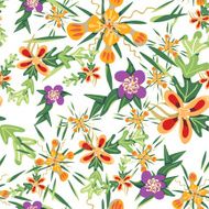 Seamless pattern of colorful fancy colors