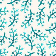 cute watercolor green sprigs