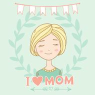 Greeting card with mother N3