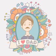 Greeting card with father