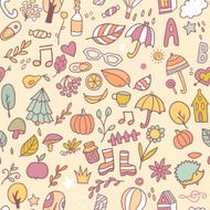 Vector seamless nature pattern