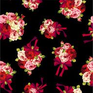 pattern of rose and ribbon N6
