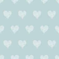 White lace hearts textile texture seamless pattern background