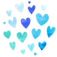 Blue heart set N2
