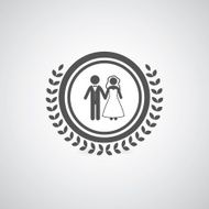 bride and groom symbol N2