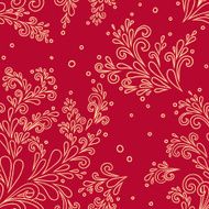 Seamless pattern drop-leaf