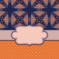 Vintage vector flower frame N82