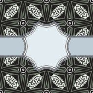Vintage vector flower frame N83
