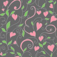 Seamless background with hearts ornament N2