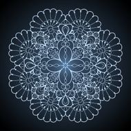 Ornamental round lace pattern N28