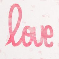 Watercolor painted love backgound N3