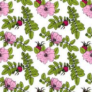 vector seamless pattern with brier N3