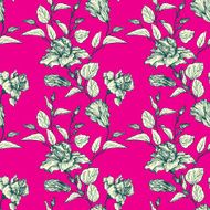 vintage vector floral seamless pattern N11