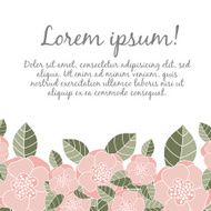 Wedding card with floral elements N7