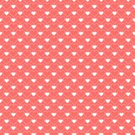 Romantic seamless pattern with hearts Vector illustration Background N16