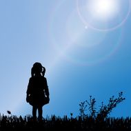 Vector silhouette of nature N44