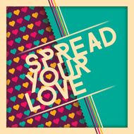 Love background with text