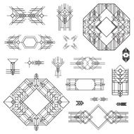Art Deco Vintage Frames and Design Elements N6