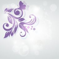 Floral background Elegance wedding card N2