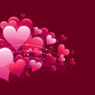 Valentine hearts background N428