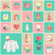 Modern Flat Dating Symbols N2