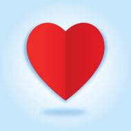 Red paper heart N2
