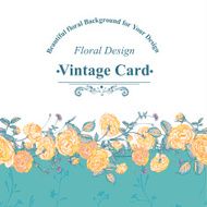 Seamless Border of blossom roses N9