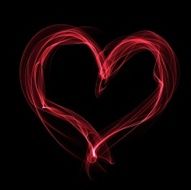Abstract Red Heart N14