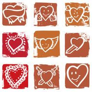 Red valentine icons N2