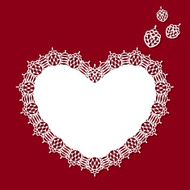 Doily Valentine Card
