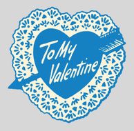 Heart Valentine with Lace and Arrow