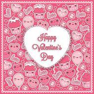 Valentine&#039;s Kawaii Card