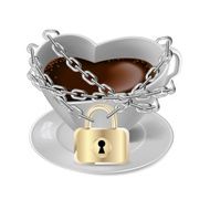 Locking heart-shaped coffee cup N2