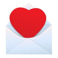 Love Heart In Envelope