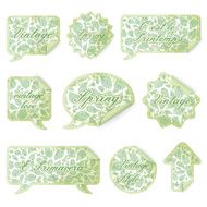 Old vintage speech bubbles and icon