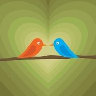 Birds in love N19
