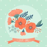Floral card N41