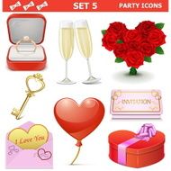 Vector Party Icons Set 5 N2
