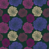 vector seamless floral pattern with roses N4