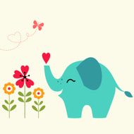 Elephant with heart