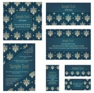 Damask Invitation Card Set