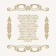 Calligraphic frame and page decoration Vector vintage N5